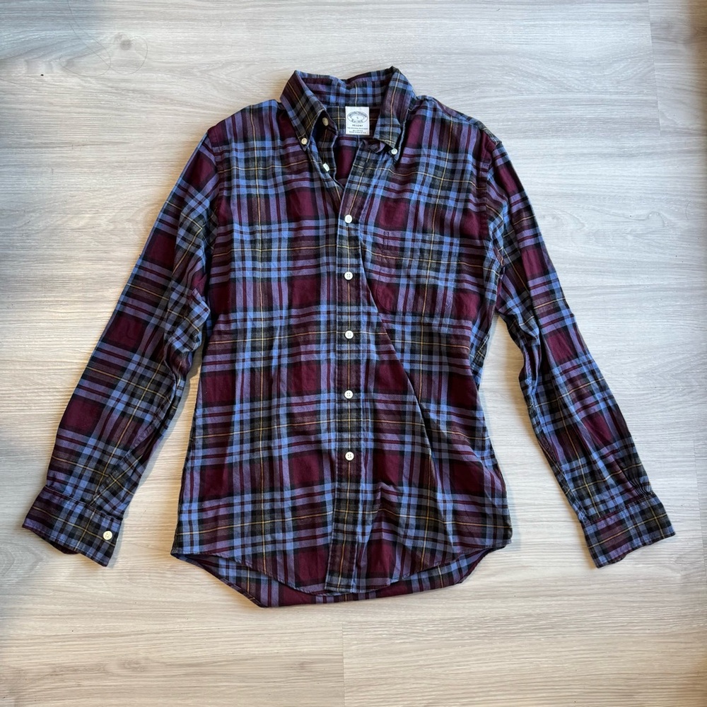 Brooks Brothers Men's Plaid Button-Down Shirt